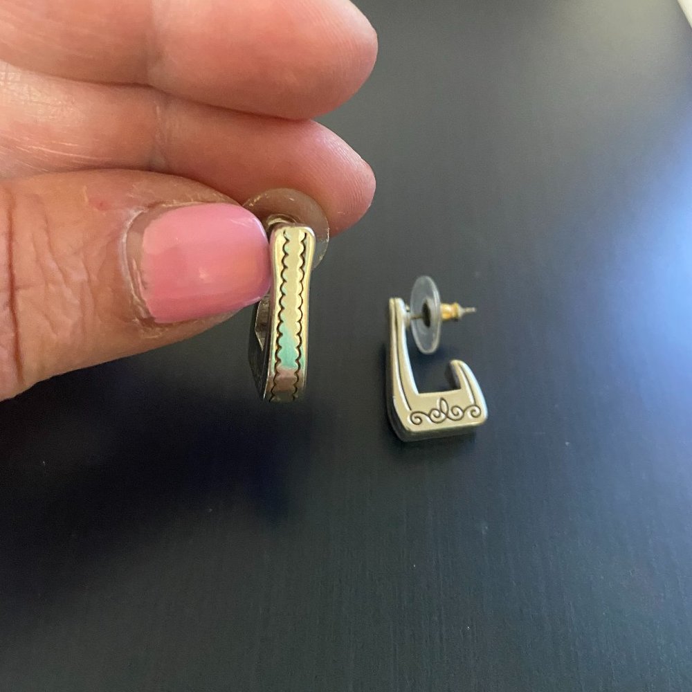 Brighton Silver Scroll post earrings